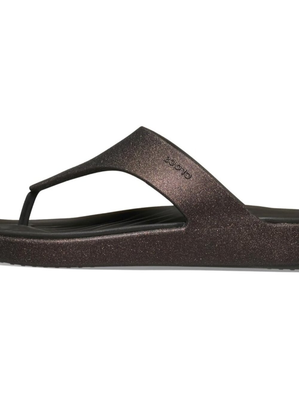 Women's Crocs Dark Cocoa Getaway Triangle Imported Slip on Flip Flops - Picture 7 of 7